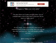 Tablet Screenshot of makeyourwishonline.com